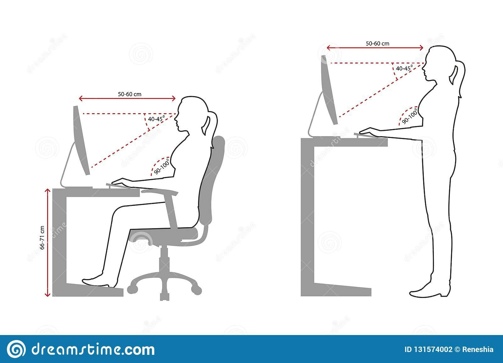 Sit and stand posture