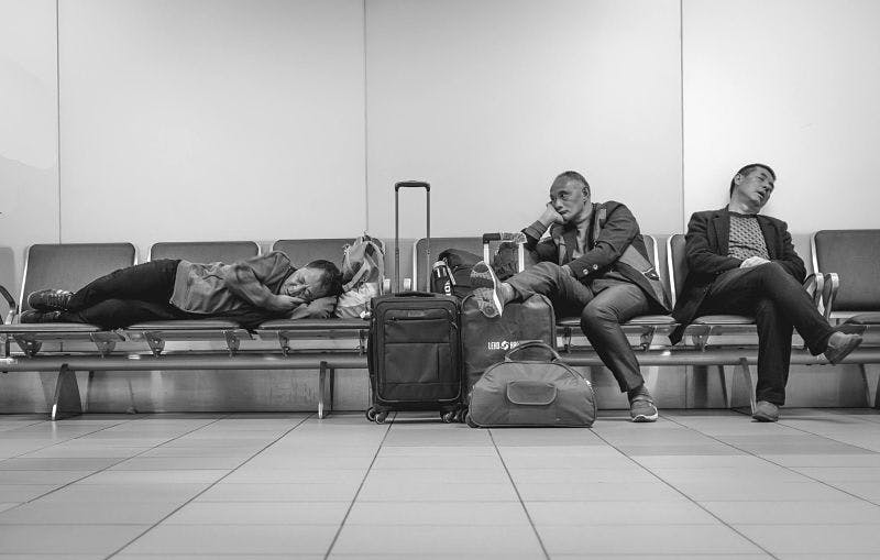 Airport sleep